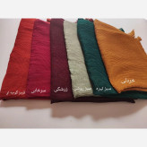 شال برشکا دور دوخت و منگوله دار