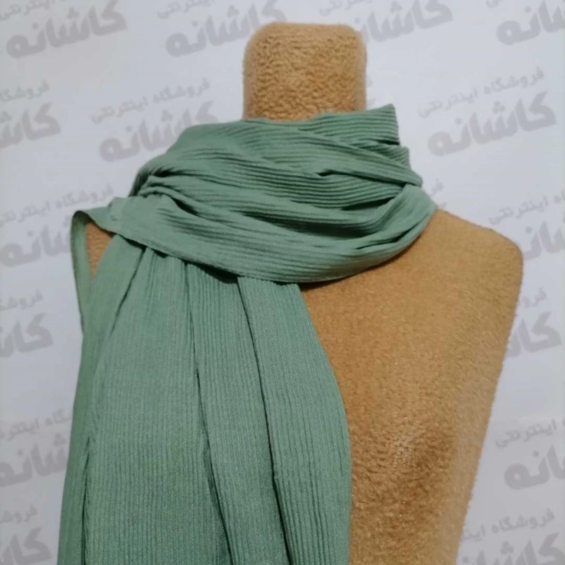 شال برشکا دور دوخت و منگوله دار