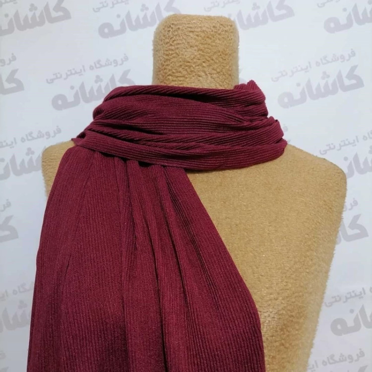 شال برشکا دور دوخت و منگوله دار