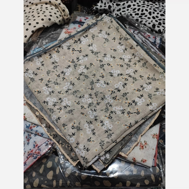 روسری نخی دور دست دوز گلگلی با ارسال فوری