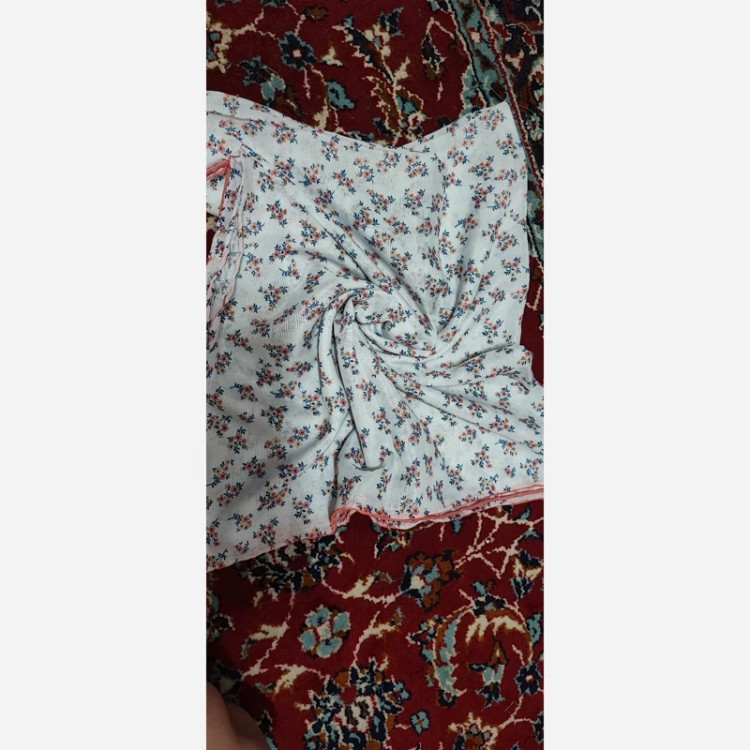 روسری نخی دور دست دوز گلگلی با ارسال فوری