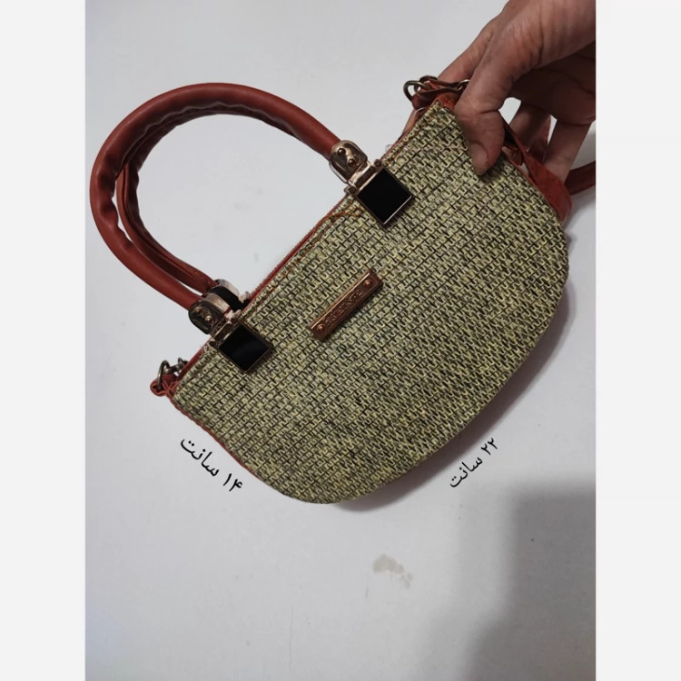 کیف طرح کنف دوزی کوچک