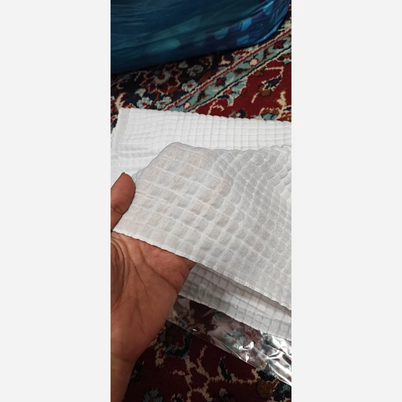 شال پلیسه مربعی سوپر نخ بافت یزد
