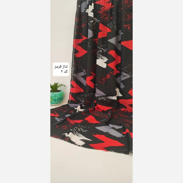 شال نخی با تم رنگارنگ